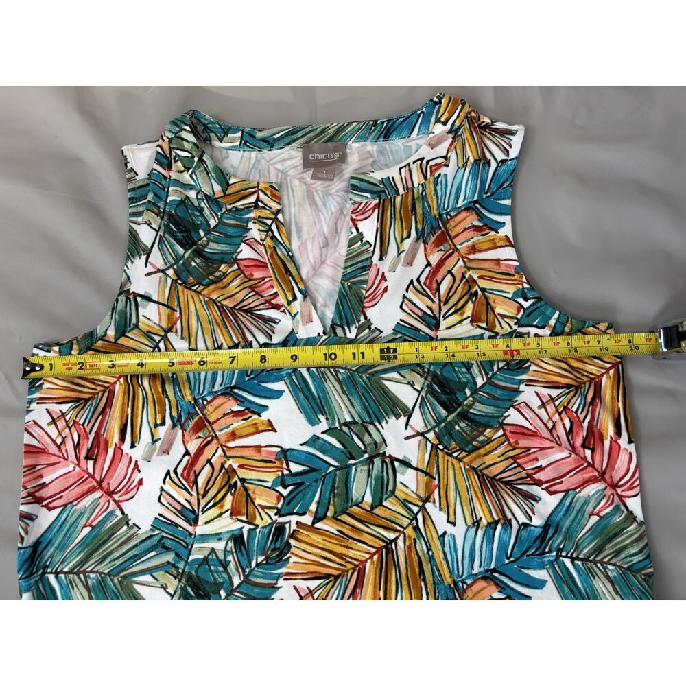 Chico's Tropical Leaf Print Maxi Dress - Multicolor - Picture 6 of 11